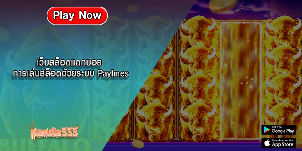 เว็บสล็อตแตกบ่อย การเล่นสล็อตด้วยระบบ Paylines
