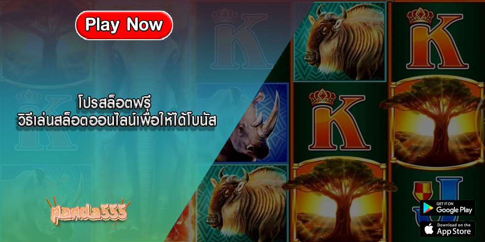 โปรสล็อตฟรี วิธีเล่นสล็อตออนไลน์เพื่อให้ได้โบนัส