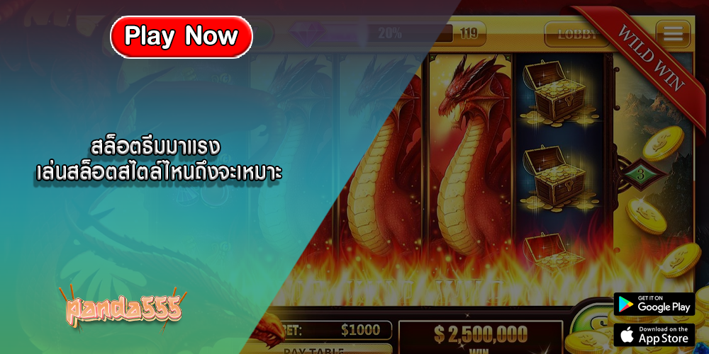 สล็อตธีมมาแรง เล่นสล็อตสไตล์ไหนถึงจะเหมาะ