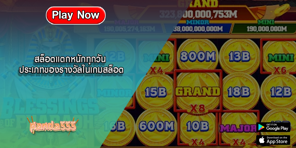สล็อตแตกหนักทุกวัน ประเภทของรางวัลในเกมสล็อต